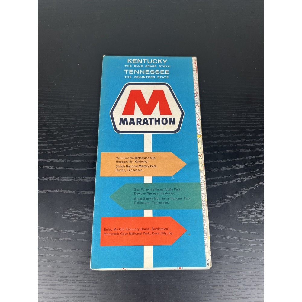 Marathon Gas Station Kentucky & Tennessee Map